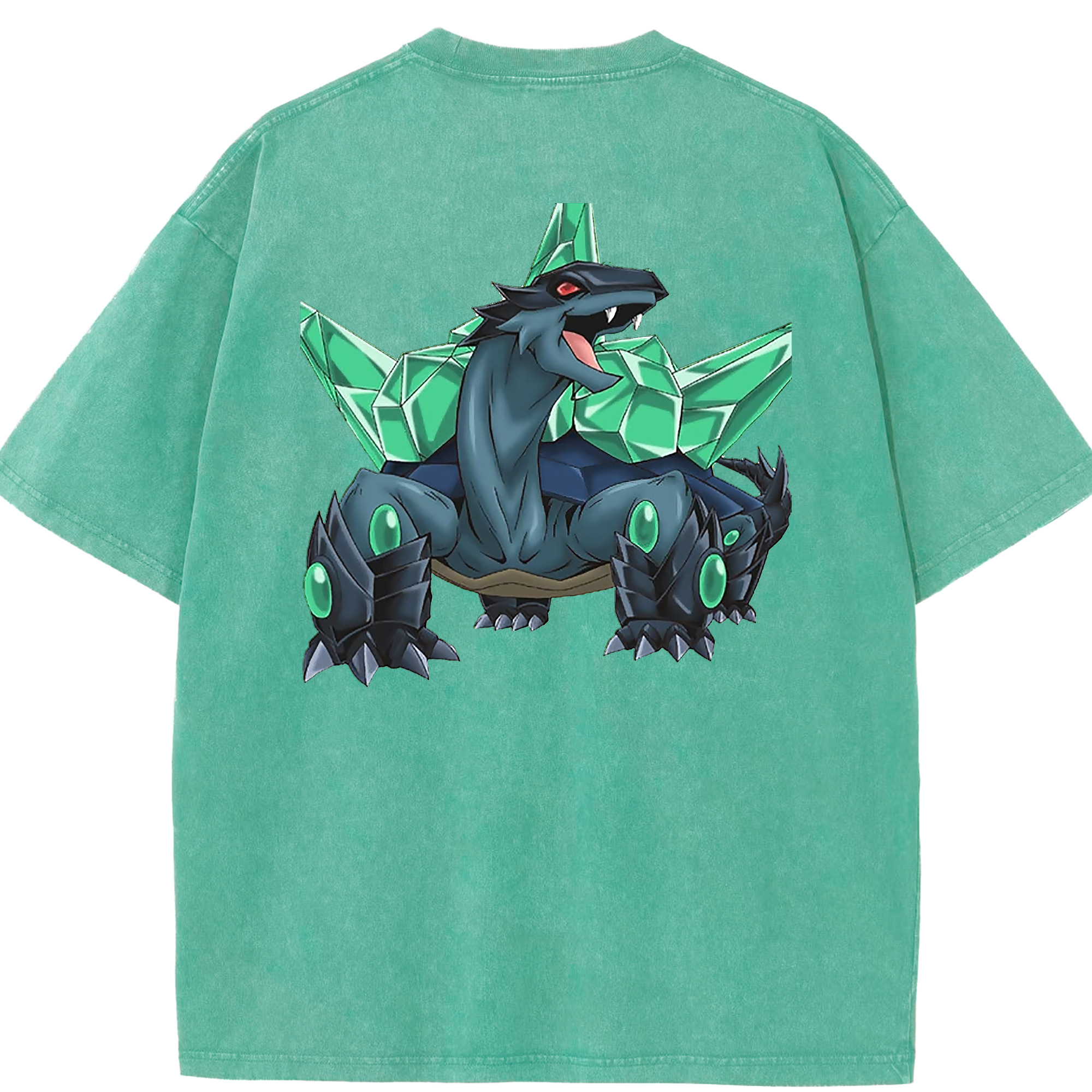（画像用） 遊☆戯☆王 Yu-Gi-Oh! 綿100% ヴィンテージ風 半袖Tシャツ（背面プリント）